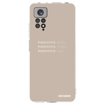Picasee Xiaomi Redmi Note 11 Hülle - Transparentes Silikon - Positive Vibes
