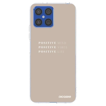 Picasee Honor X8 4G Hülle - Transparentes Silikon - Positive Vibes