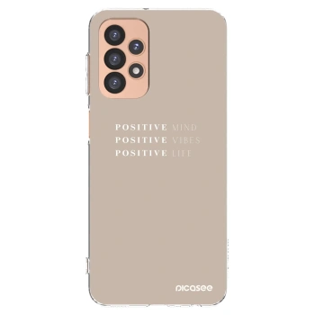 Picasee Samsung Galaxy A23 A236B 5G Hülle - Transparentes Silikon - Positive Vibes