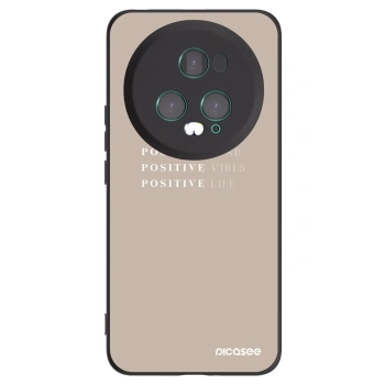 Picasee Honor Magic5 Pro Hülle - Schwarzes Silikon - Positive Vibes