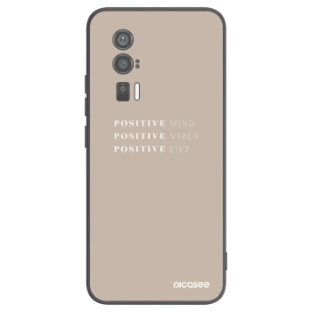 Picasee Xiaomi Poco F5 Pro 5G Hülle - Schwarzes Silikon - Positive Vibes