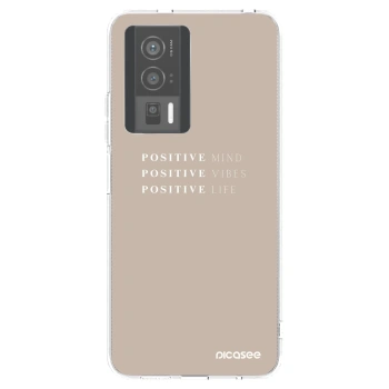 Picasee Xiaomi Poco F5 Pro 5G Hülle - Transparentes Silikon - Positive Vibes