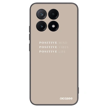 Picasee Xiaomi Poco X6 Pro Hülle - Schwarzes Silikon - Positive Vibes
