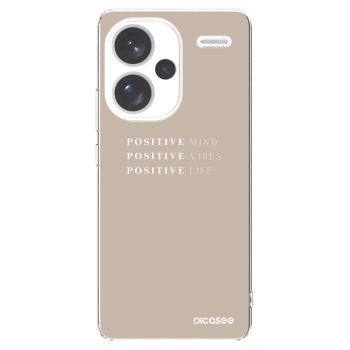 Picasee Xiaomi Redmi Note 13 Pro+ 5G Hülle - Transparentes Silikon - Positive Vibes