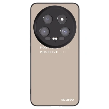 Picasee Xiaomi 14 Ultra Hülle - Schwarzes Silikon - Positive Vibes