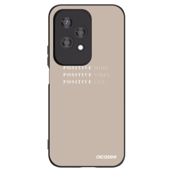 Picasee Honor 200 Lite Hülle - Schwarzes Silikon - Positive Vibes