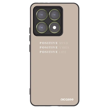 Picasee Xiaomi 14T Hülle - Schwarzes Silikon - Positive Vibes