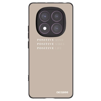 Picasee Xiaomi Redmi Note 14 Pro 4G Hülle - Schwarzes Silikon - Positive Vibes