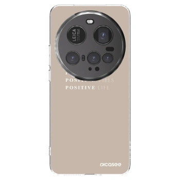 Picasee Xiaomi 15 Ultra Hülle - Transparentes Silikon - Positive Vibes