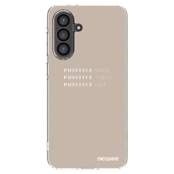Picasee Samsung Galaxy A56 5G A566B Hülle - Transparentes Silikon - Positive Vibes