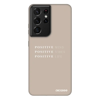 Picasee Fashion Case für Samsung Galaxy S21 Ultra 5G G998B - Positive Vibes