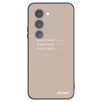 Picasee Xiaomi Redmi 15 5G Hülle - Schwarzes Silikon - Positive Vibes
