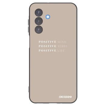 Picasee Samsung Galaxy A17 5G Hülle - Schwarzes Silikon - Positive Vibes