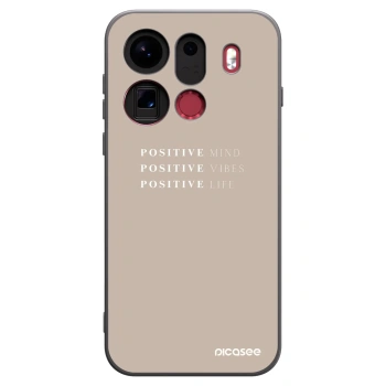 Picasee OPPO Find X9 Pro Hülle - Schwarzes Silikon - Positive Vibes