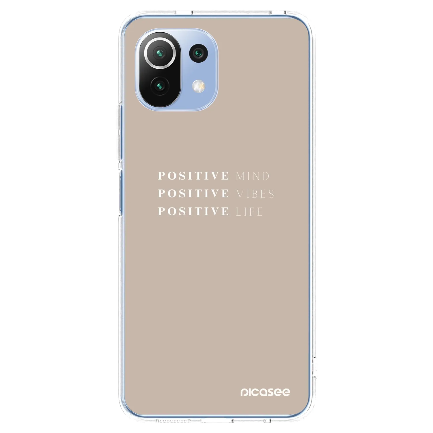 Picasee Xiaomi Mi 11 Lite Hülle - Transparentes Silikon - Positive Vibes