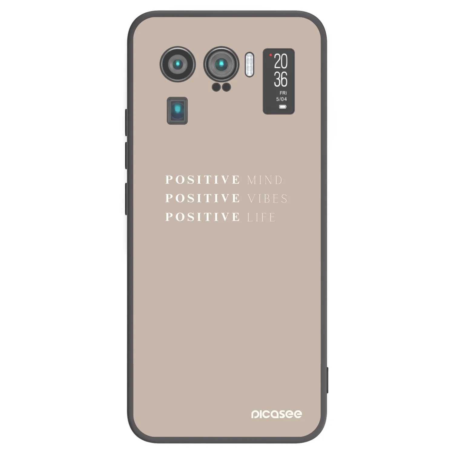 Picasee Xiaomi Mi 11 Ultra Hülle - Schwarzes Silikon - Positive Vibes