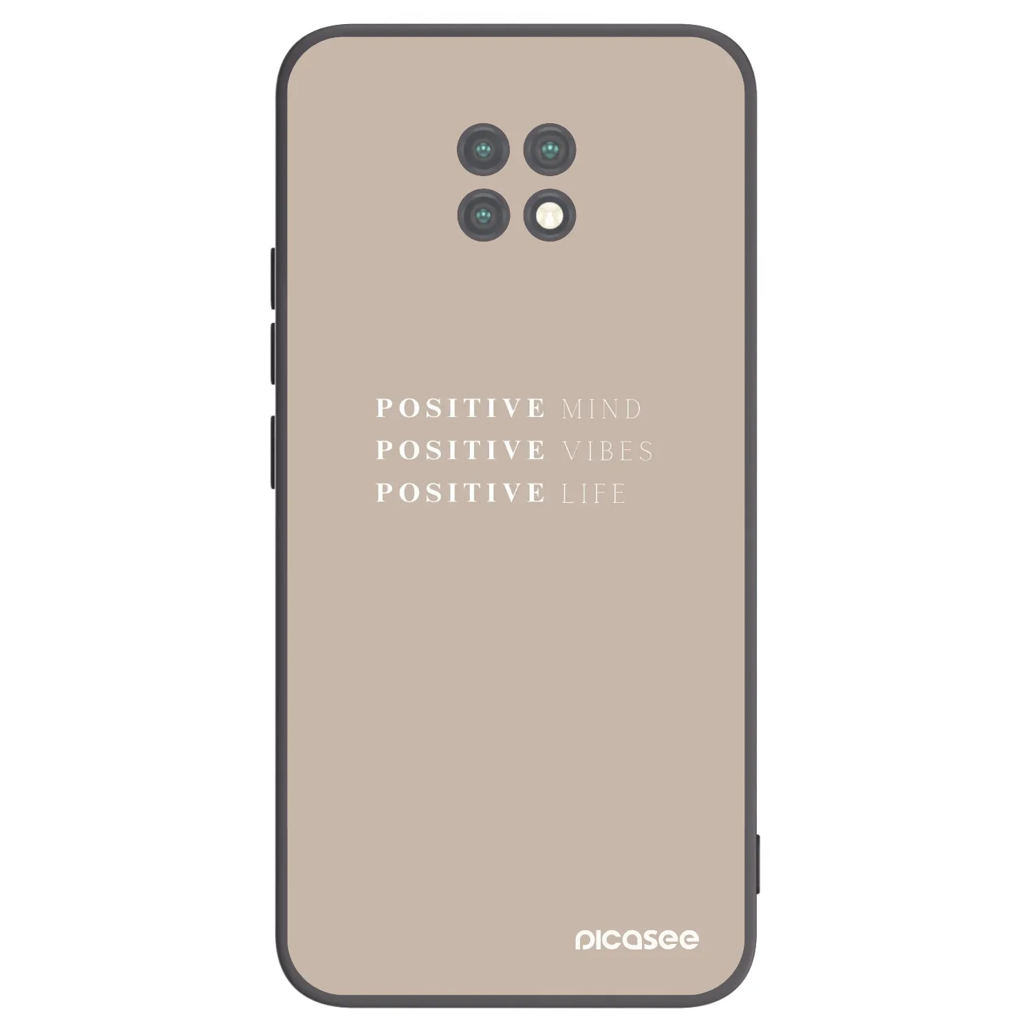 Picasee Xiaomi Redmi Note 9T Hülle - Schwarzes Silikon - Positive Vibes