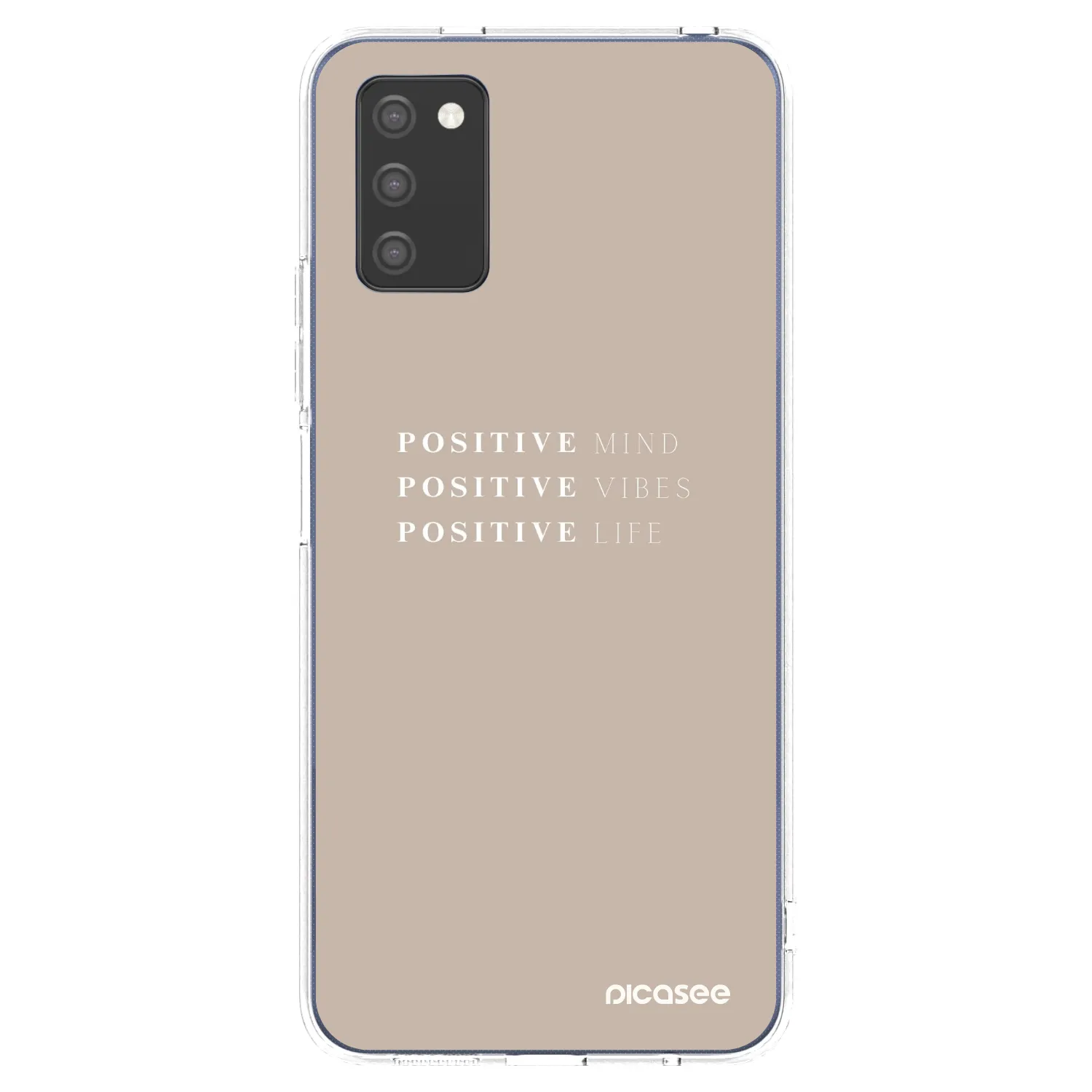 Picasee Samsung Galaxy A03s A037G Hülle - Transparentes Silikon - Positive Vibes