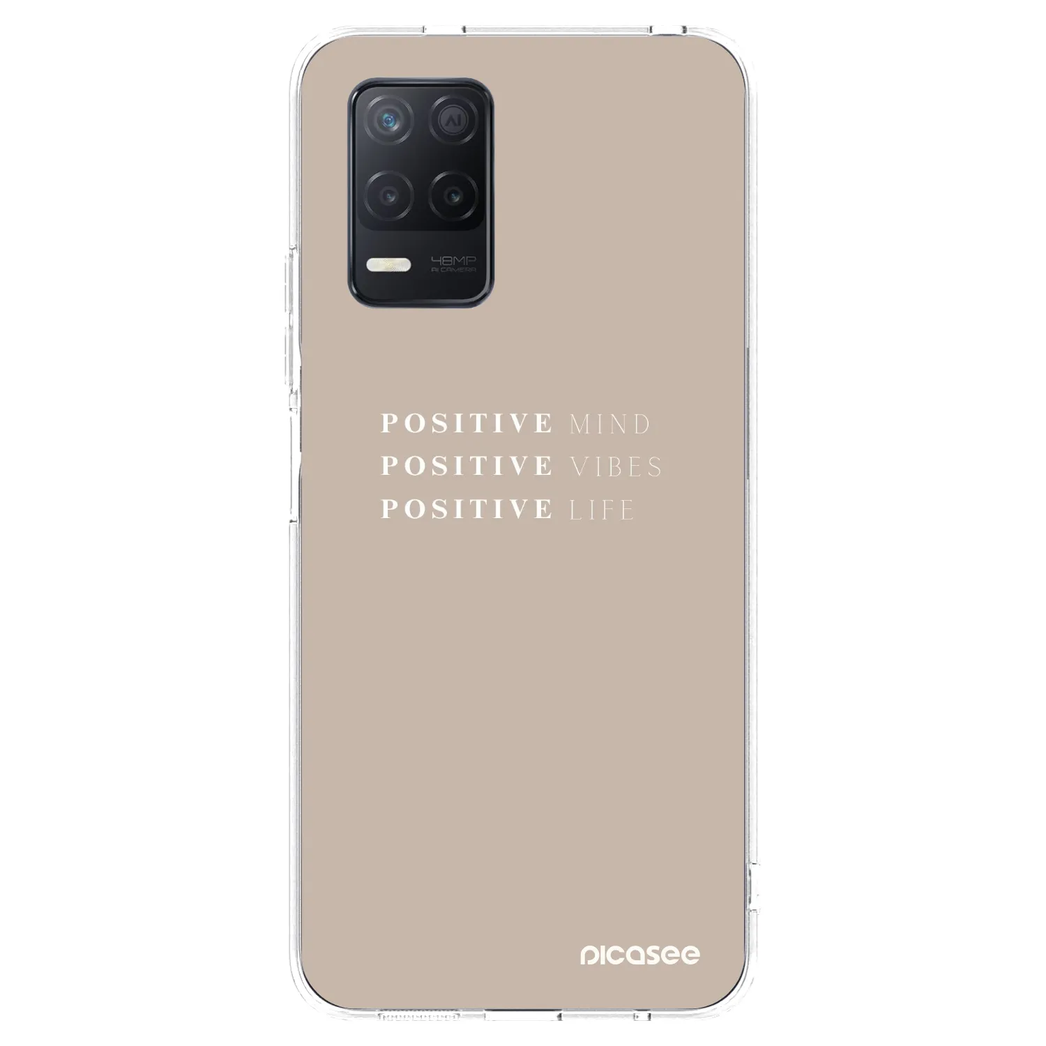 Picasee Realme 8 5G Hülle - Transparentes Silikon - Positive Vibes