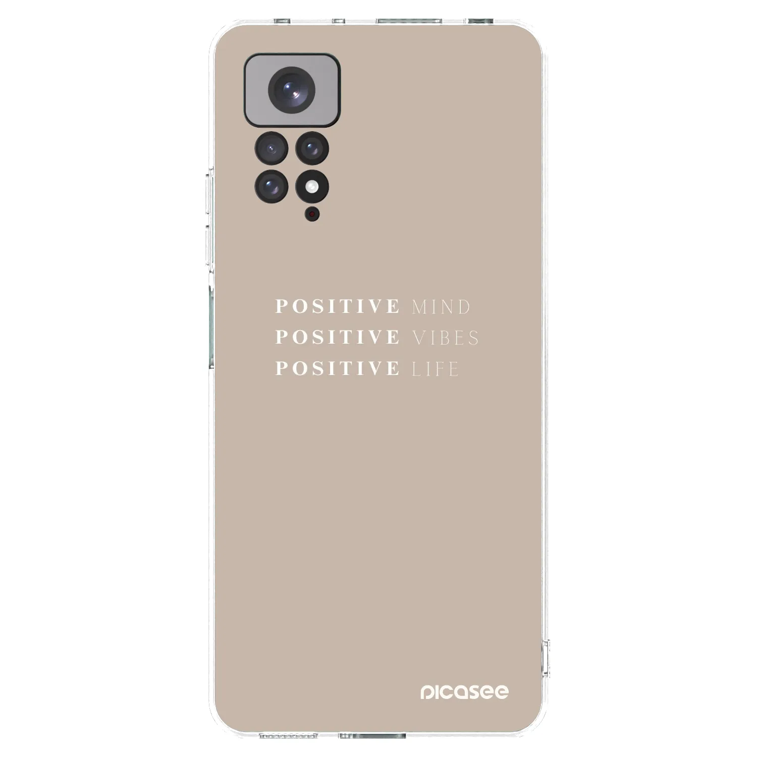 Picasee Xiaomi Redmi Note 11 Hülle - Transparentes Silikon - Positive Vibes