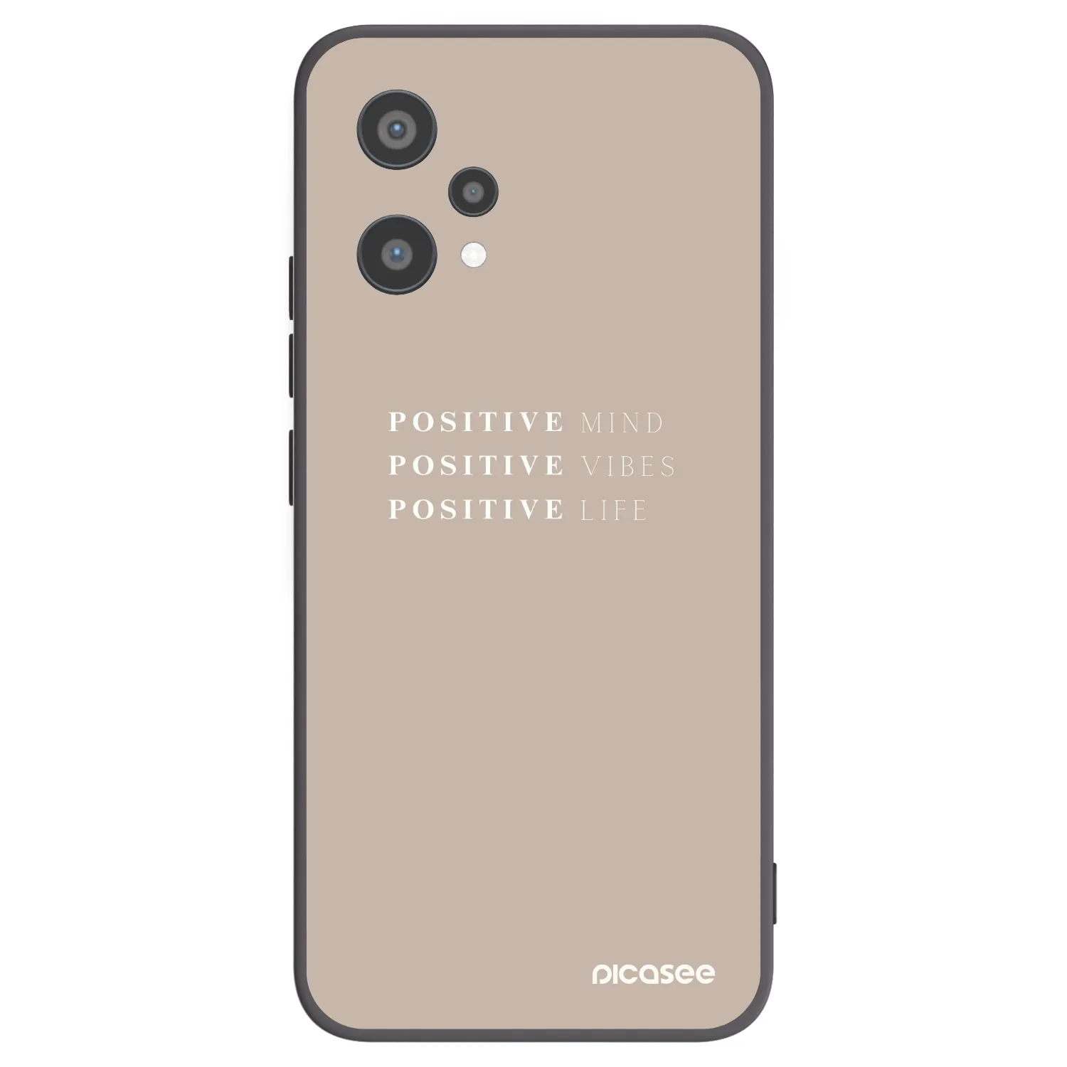 Picasee Realme 9 Pro 5G Hülle - Schwarzes Silikon - Positive Vibes