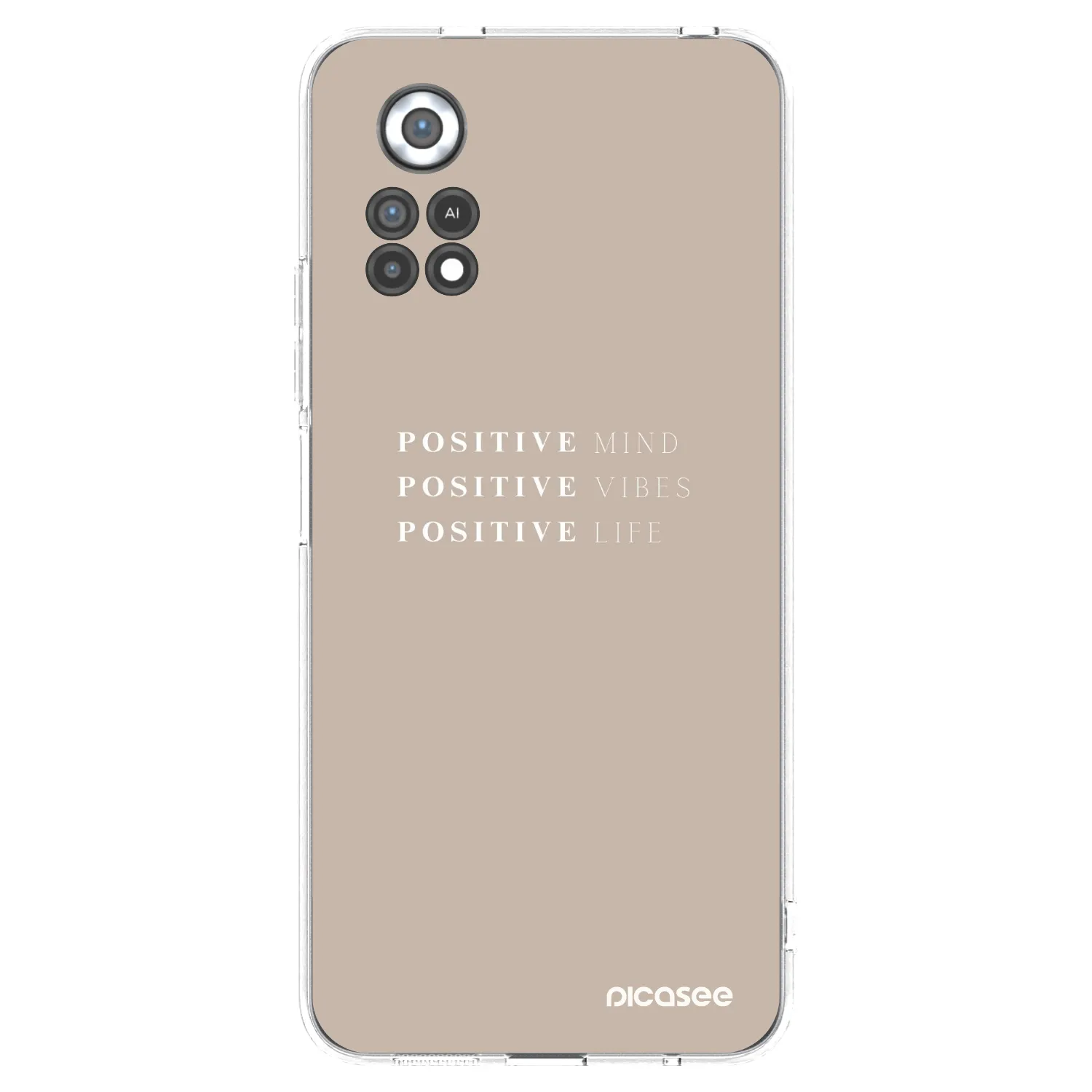 Picasee Xiaomi Poco X4 Pro 5G Hülle - Transparentes Silikon - Positive Vibes