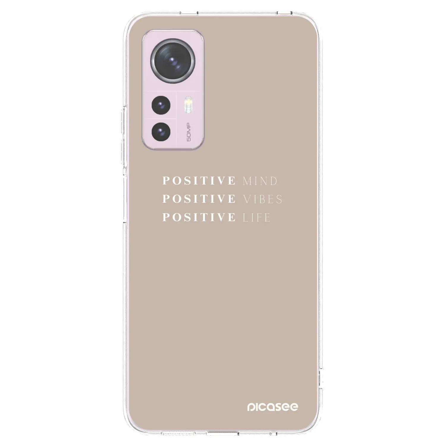 Picasee Xiaomi 12 Hülle - Transparentes Silikon - Positive Vibes