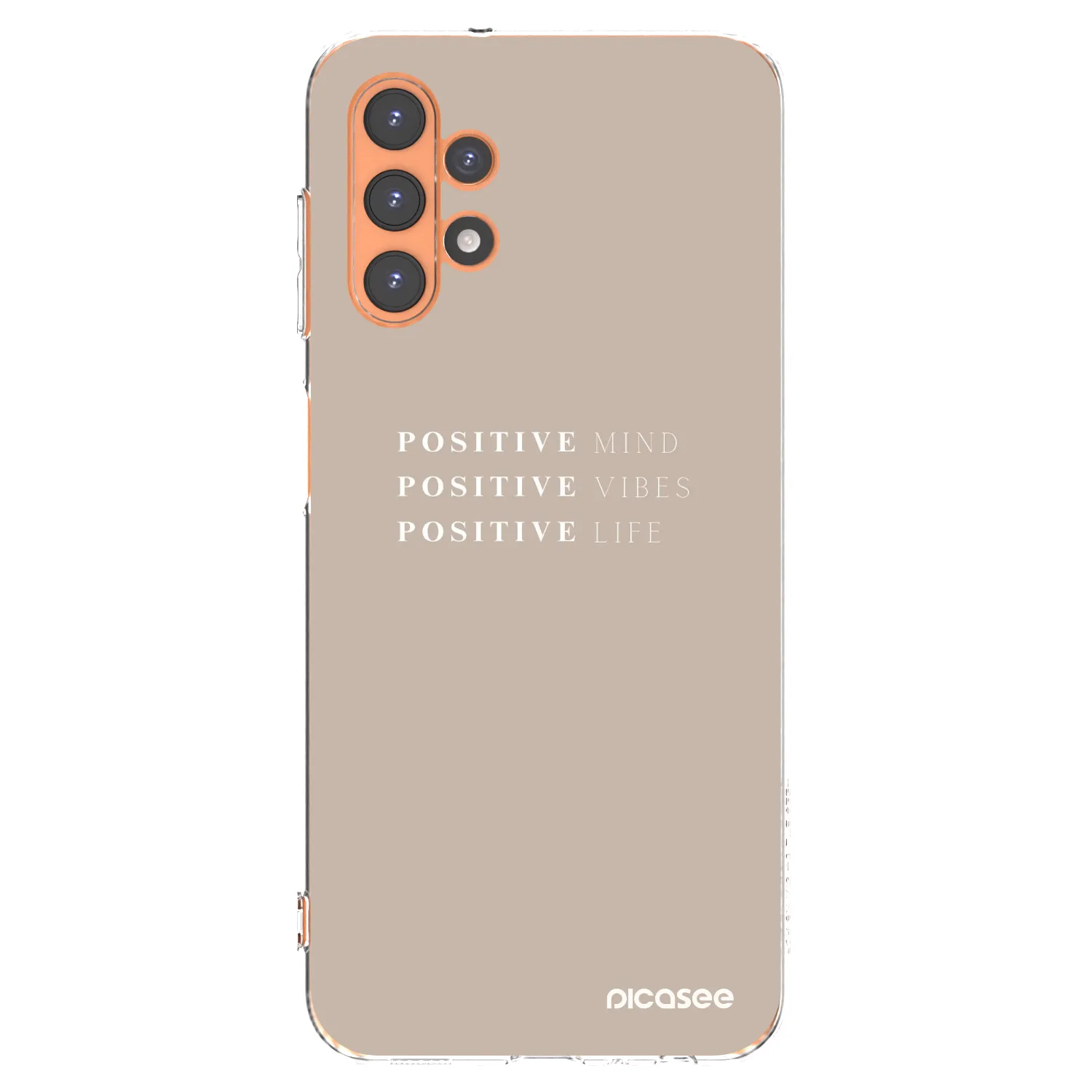 Picasee Samsung Galaxy A13 4G A135 Hülle - Transparentes Silikon - Positive Vibes