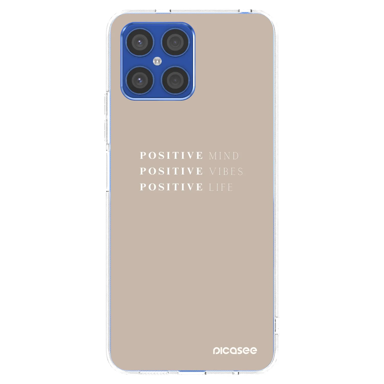Picasee Honor X8 4G Hülle - Transparentes Silikon - Positive Vibes