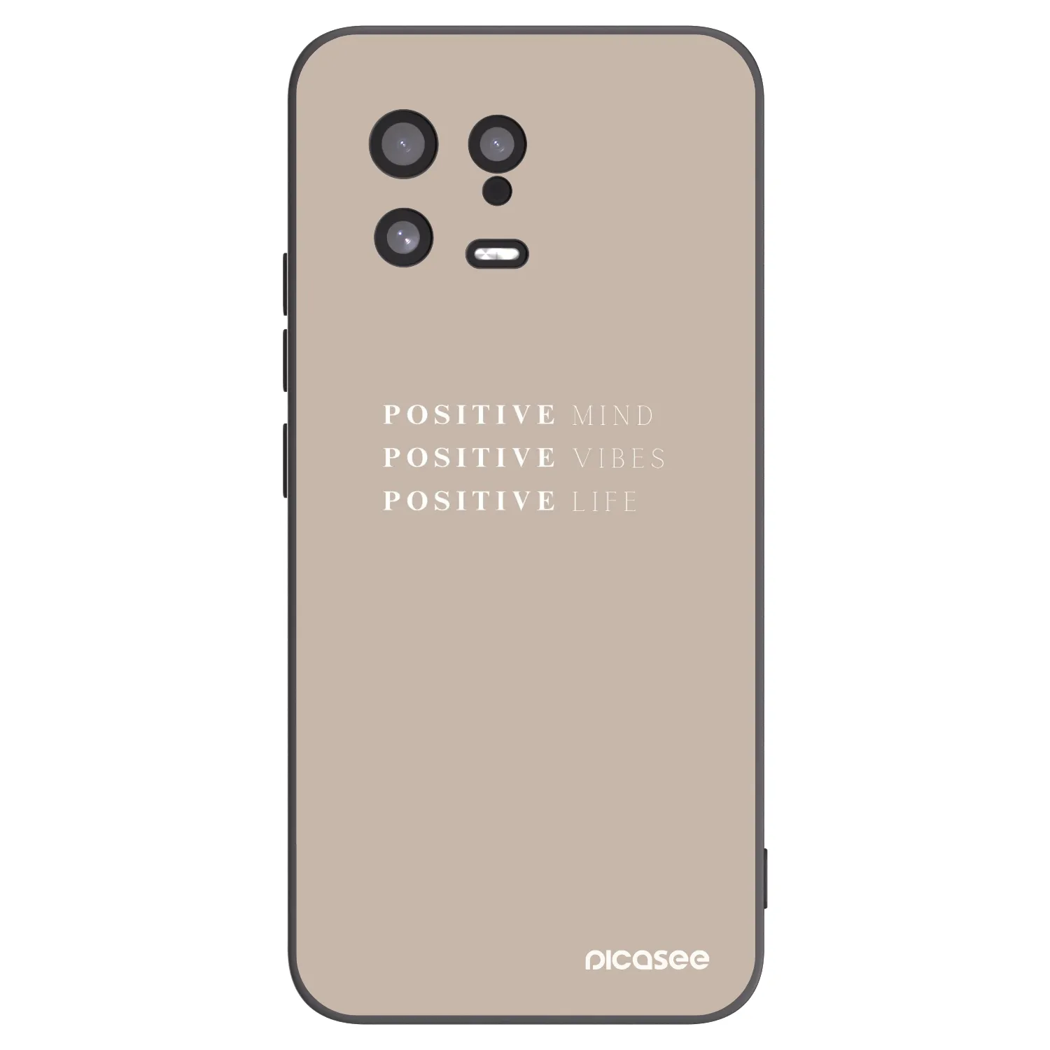 Picasee Xiaomi 13 Hülle - Schwarzes Silikon - Positive Vibes