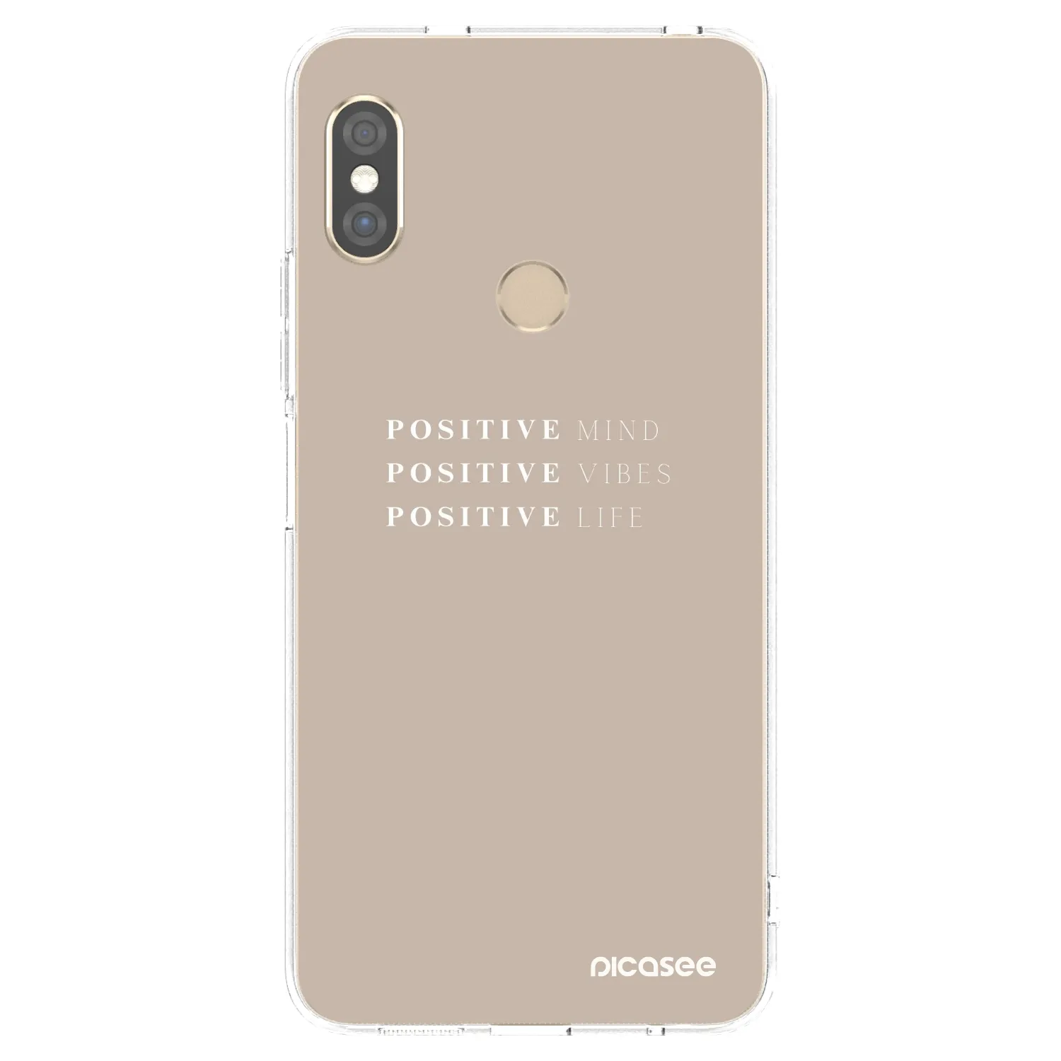 Picasee Xiaomi Redmi Note 5 Global Hülle - Transparentes Silikon - Positive Vibes