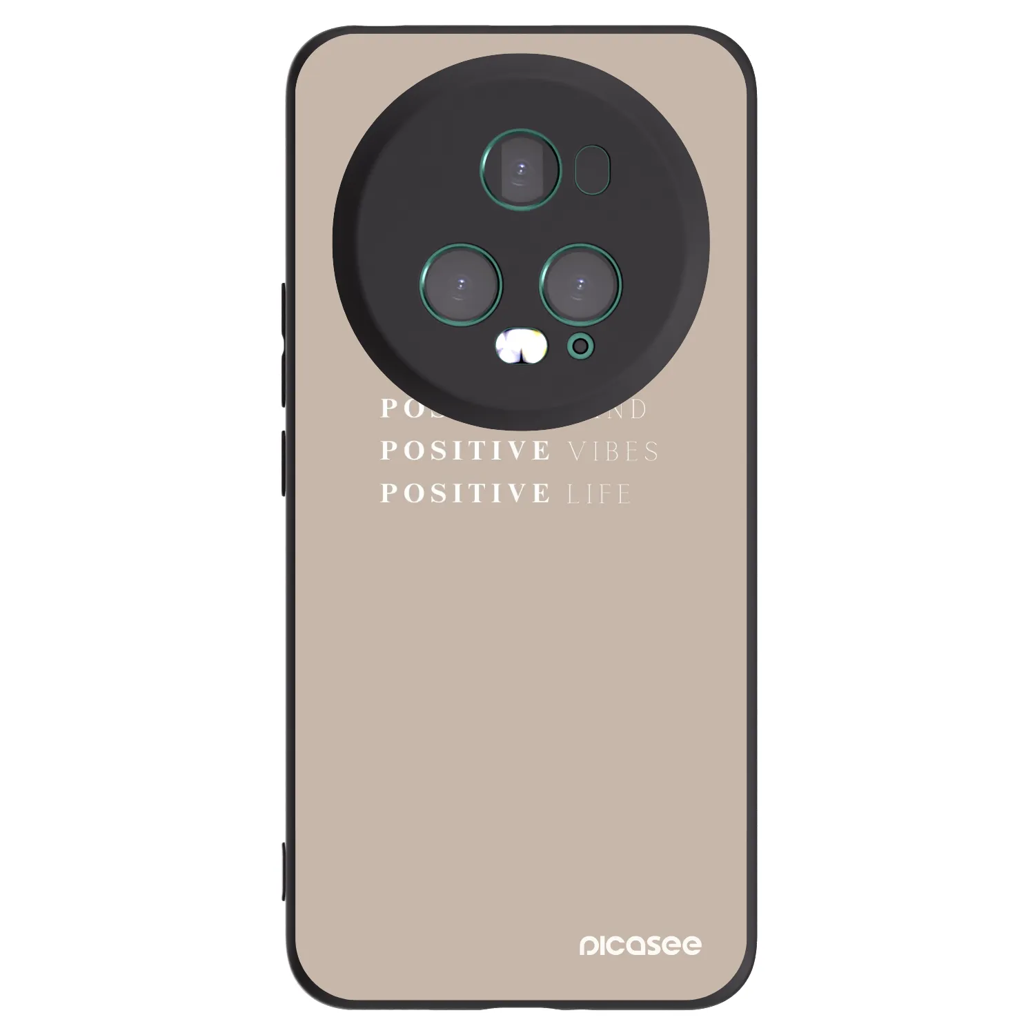 Picasee Honor Magic5 Pro Hülle - Schwarzes Silikon - Positive Vibes