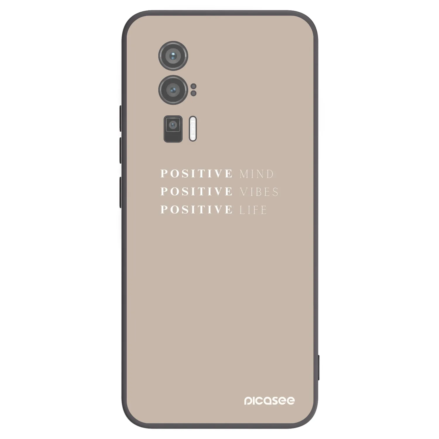 Picasee Xiaomi Poco F5 Pro 5G Hülle - Schwarzes Silikon - Positive Vibes