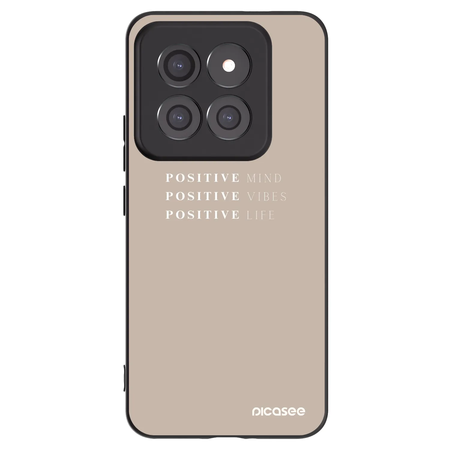 Picasee Xiaomi 14 Pro Hülle - Schwarzes Silikon - Positive Vibes