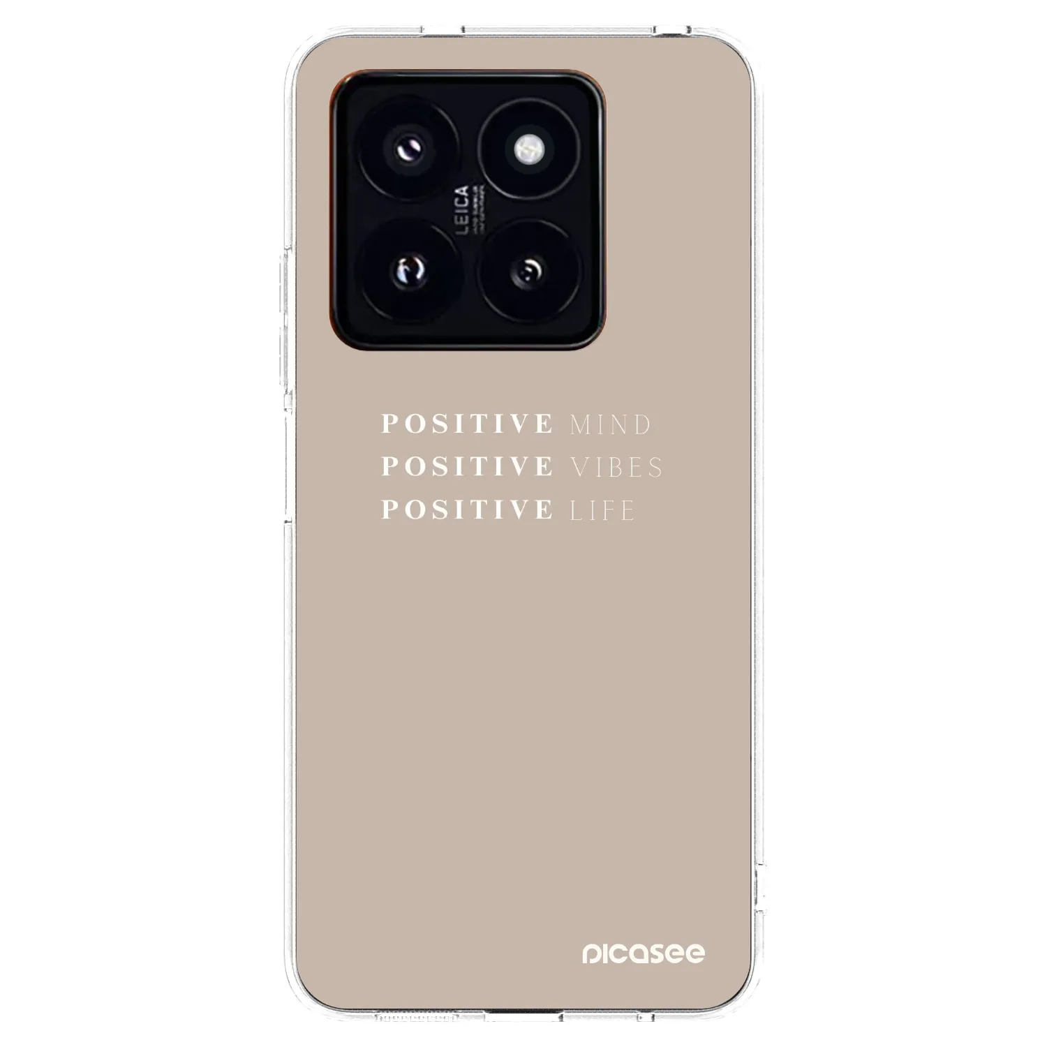 Picasee Xiaomi 14 Pro Hülle - Transparentes Silikon - Positive Vibes