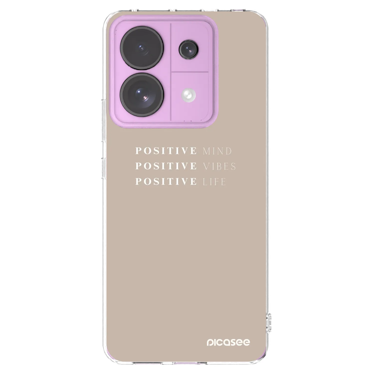 Picasee Xiaomi Redmi Note 13 Pro 5G Hülle - Transparentes Silikon - Positive Vibes
