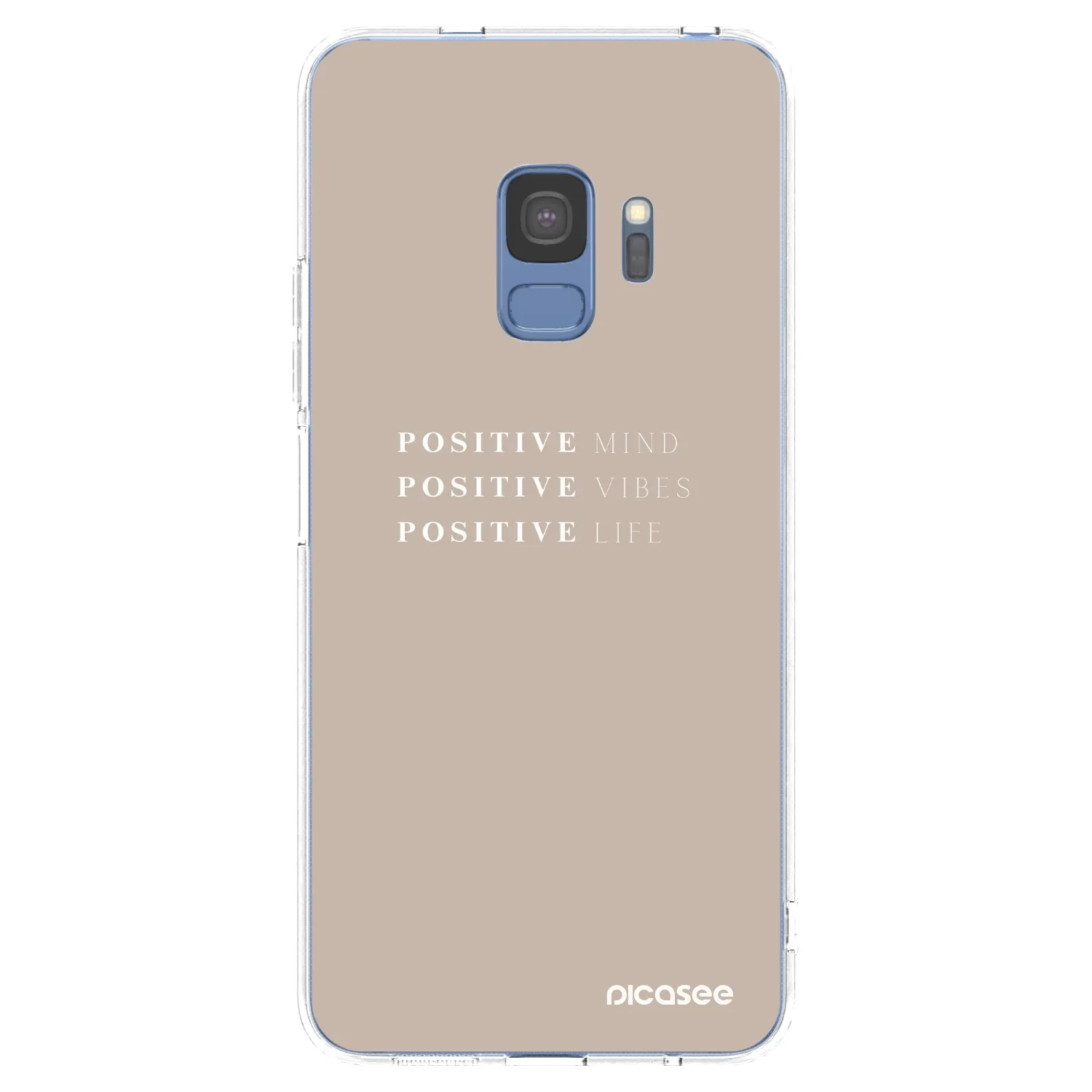 Picasee Samsung Galaxy S9 G960F Hülle - Transparentes Silikon - Positive Vibes