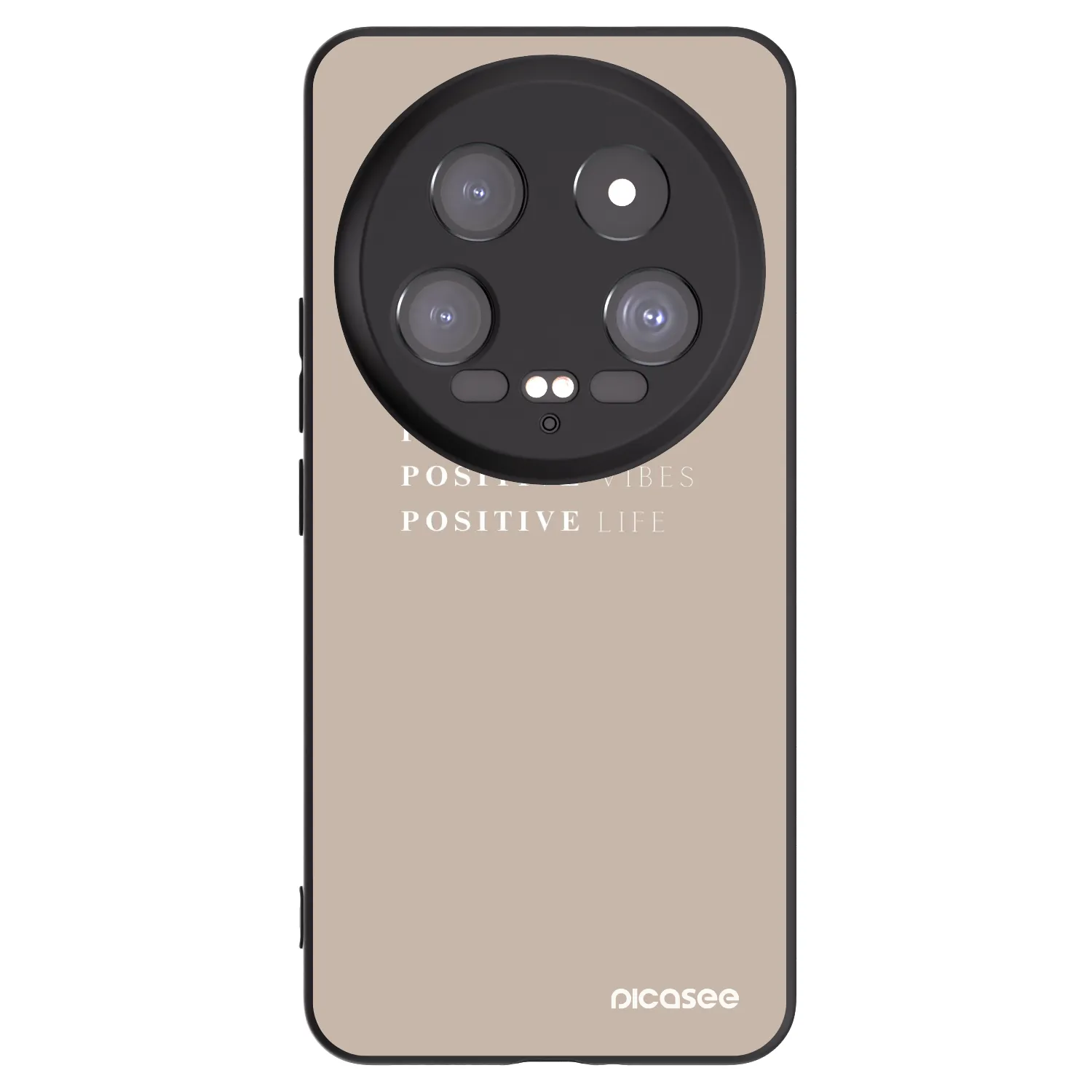 Picasee Xiaomi 14 Ultra Hülle - Schwarzes Silikon - Positive Vibes