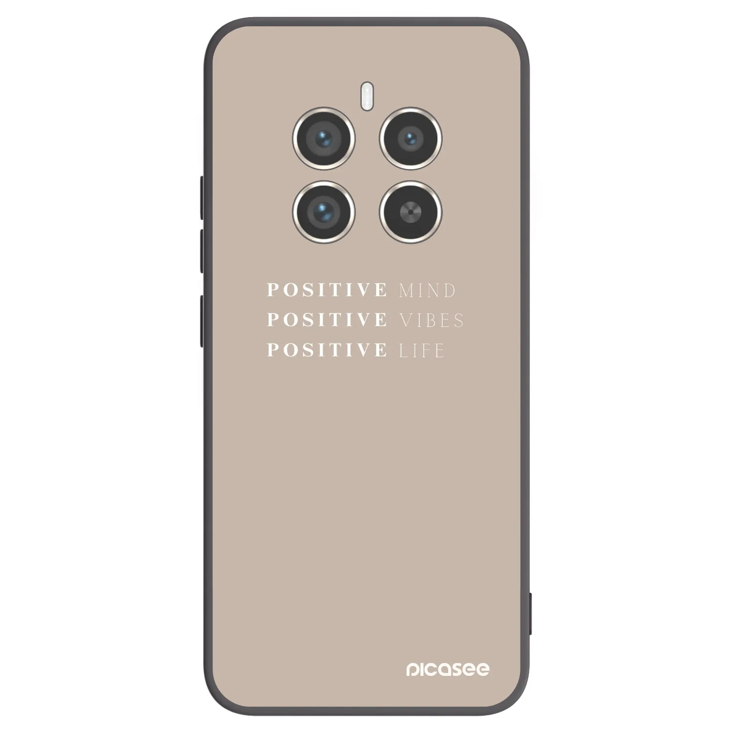 Picasee Realme 12 Pro 5G Hülle - Schwarzes Silikon - Positive Vibes