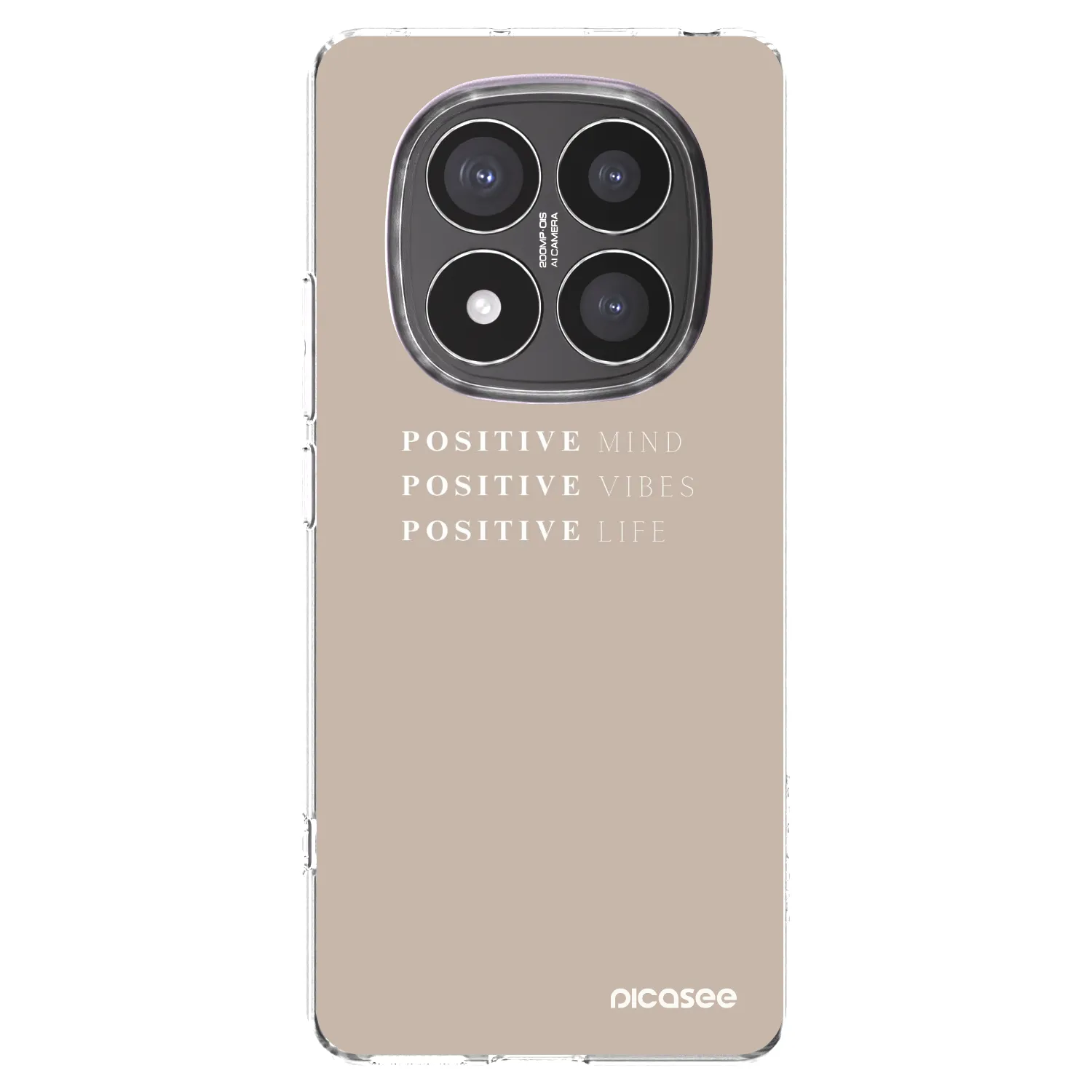 Picasee Xiaomi Redmi Note 14 Pro+ 5G Hülle - Transparentes Silikon - Positive Vibes