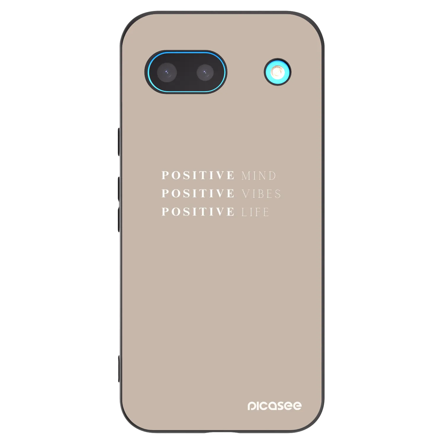 Picasee Google Pixel 8 Hülle - Schwarzes Silikon - Positive Vibes