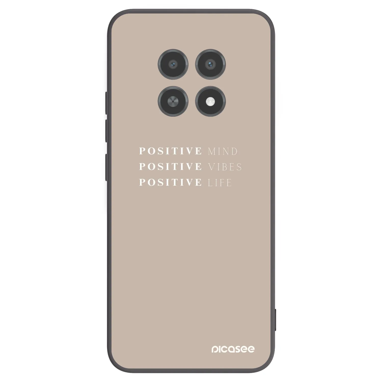 Picasee Realme 12X Hülle - Schwarzes Silikon - Positive Vibes