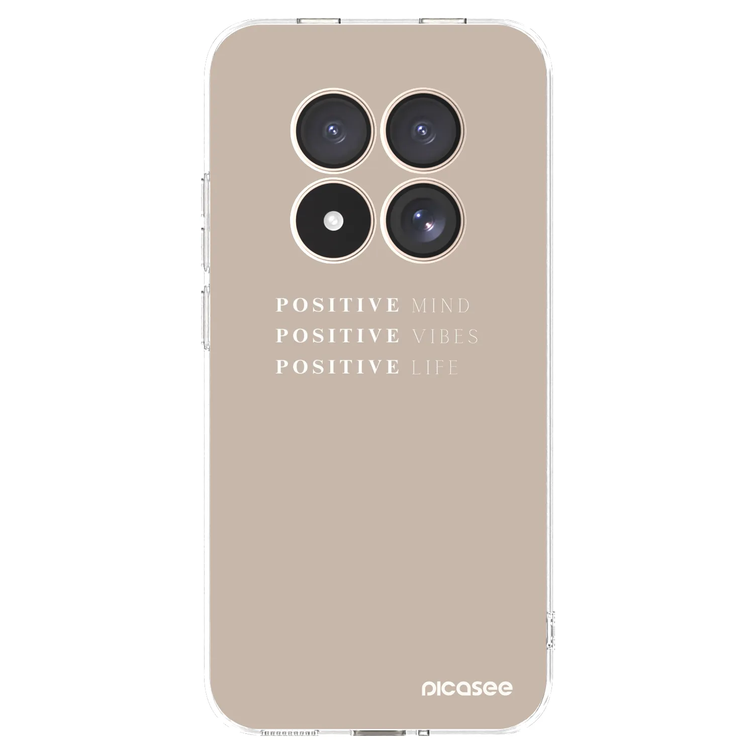 Picasee Xiaomi Redmi Note 15 Pro 4G Hülle - Transparentes Silikon - Positive Vibes