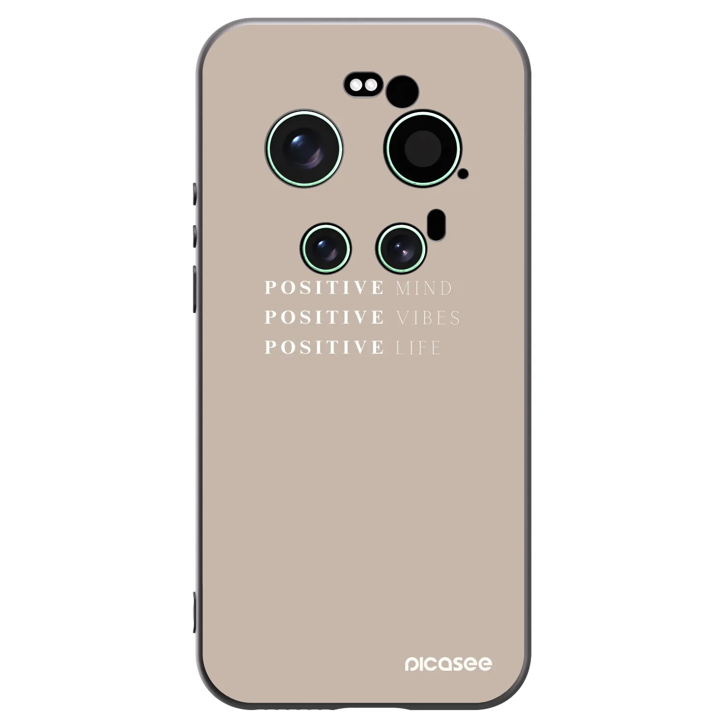 Picasee Xiaomi 17 Ultra Hülle - Schwarzes Silikon - Positive Vibes