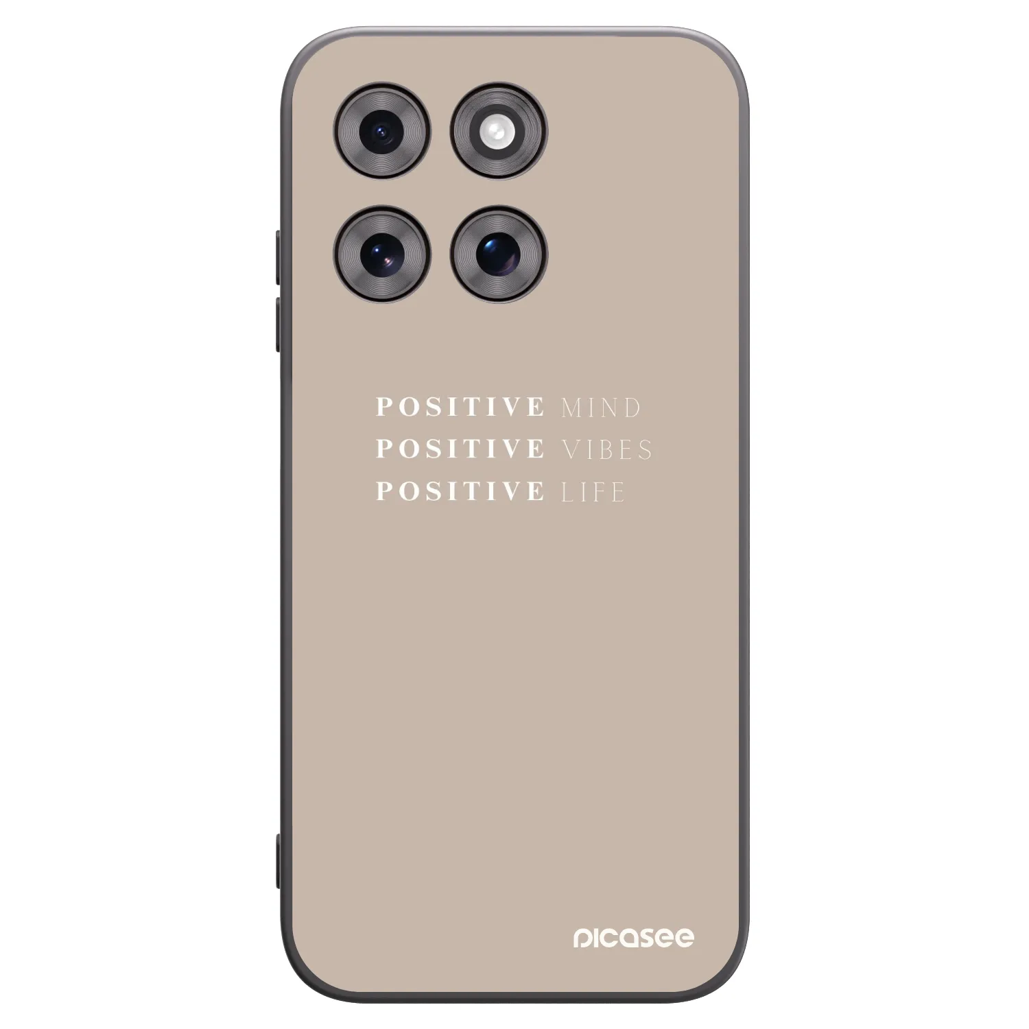 Picasee Motorola Moto G77 Hülle - Schwarzes Silikon - Positive Vibes