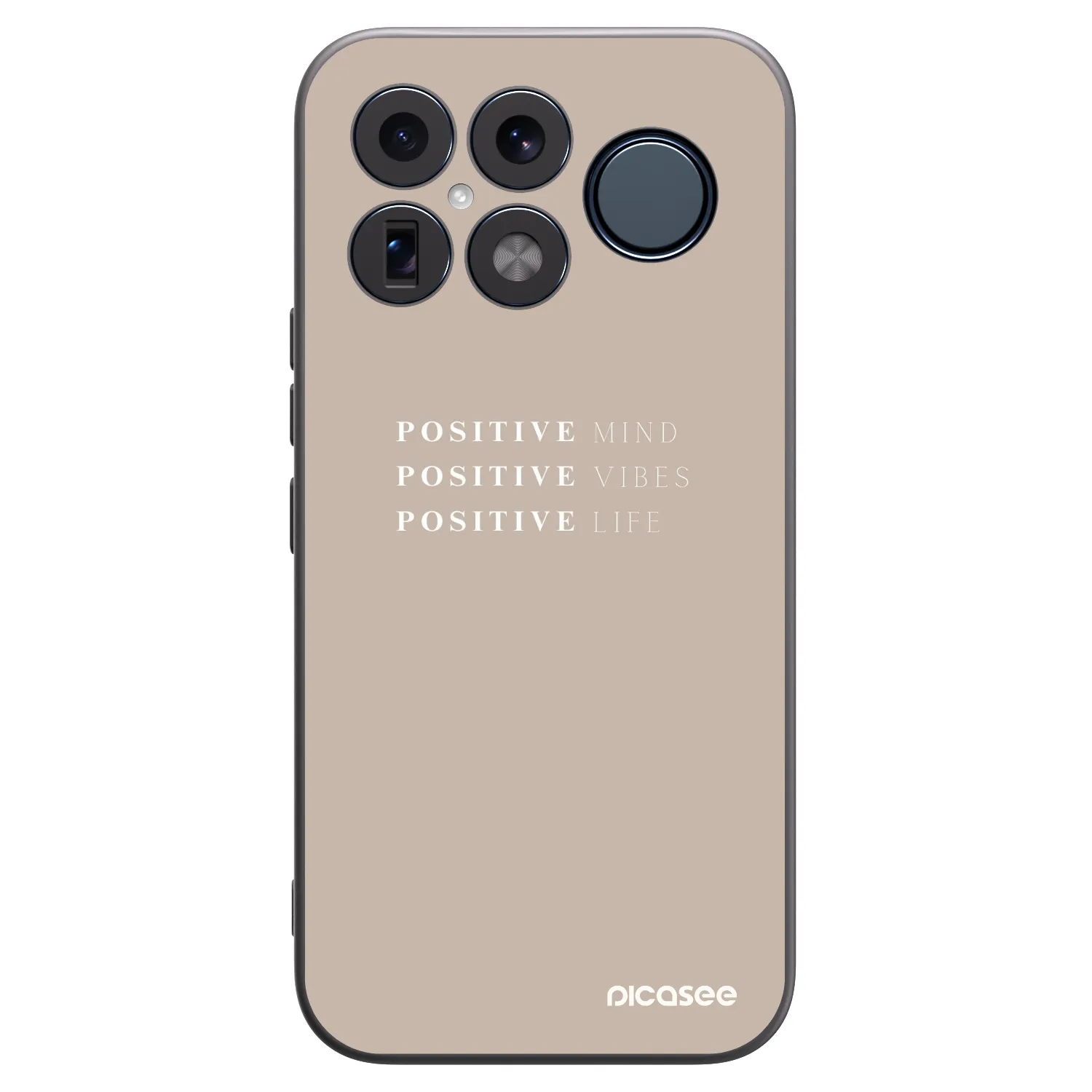 Picasee Xiaomi Poco F8 Ultra Hülle - Schwarzes Silikon - Positive Vibes
