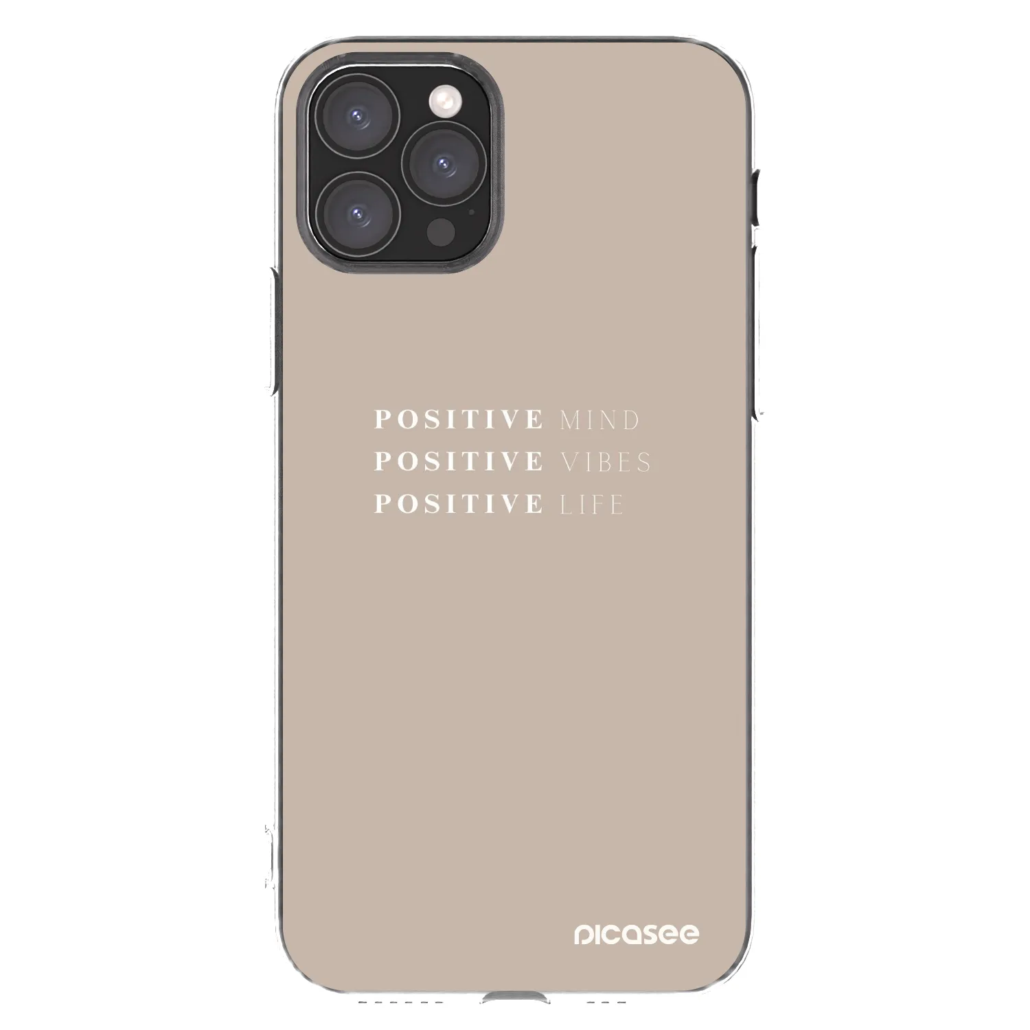 Picasee Apple iPhone 11 Pro Hülle - Transparentes Silikon - Positive Vibes