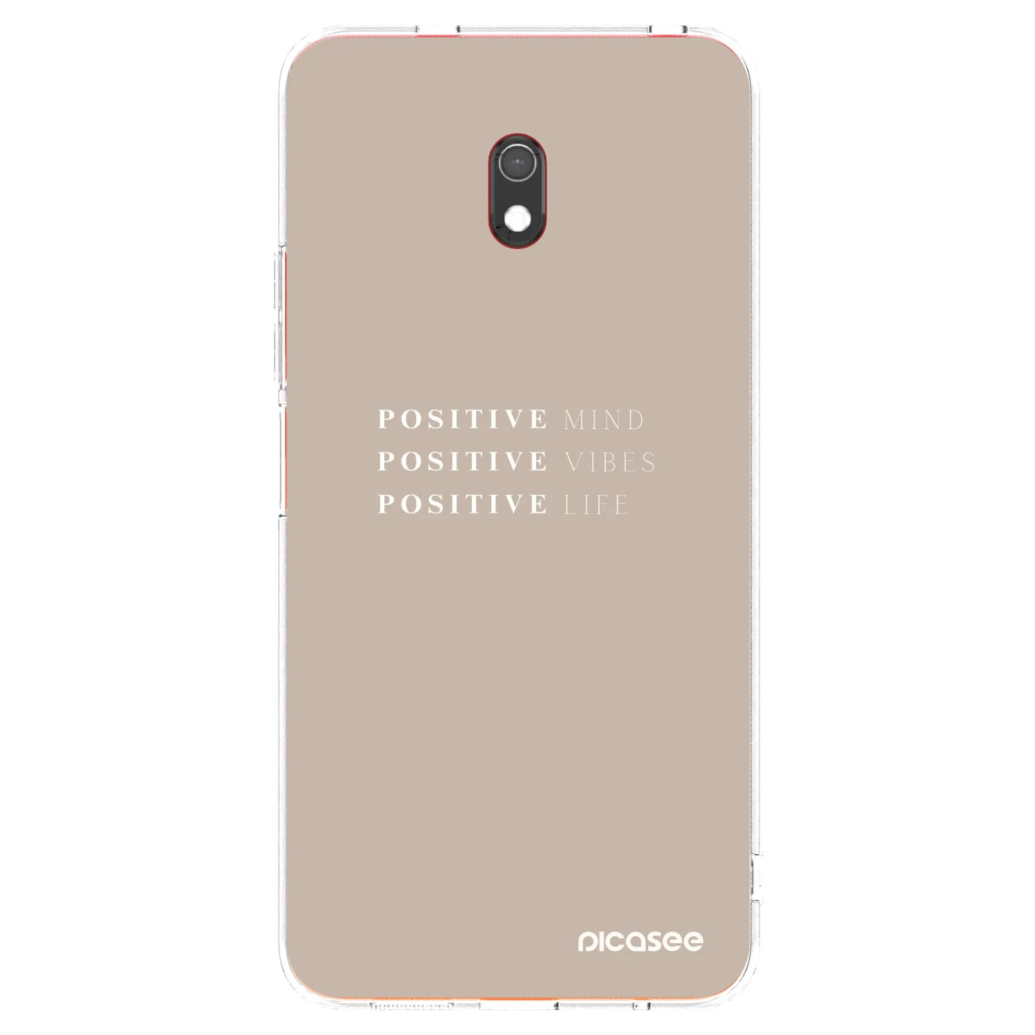 Picasee Xiaomi Redmi 8A Hülle - Transparentes Silikon - Positive Vibes