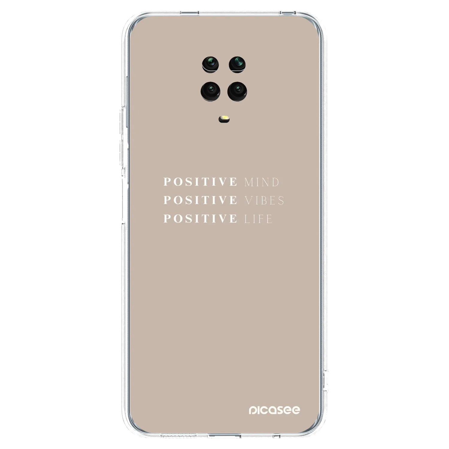 Picasee Xiaomi Redmi Note 9S Hülle - Transparentes Silikon - Positive Vibes
