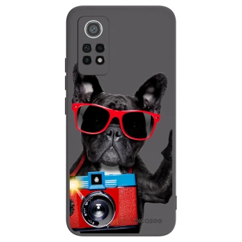 Picasee Xiaomi Redmi Note 12 Pro 4G Hülle - Schwarzes Silikon - Französische Bulldogge